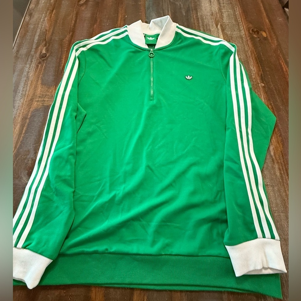 Adidas Originals Men’s F3 3 Stripe 1/4 Zip Pullover Size XL NWT
